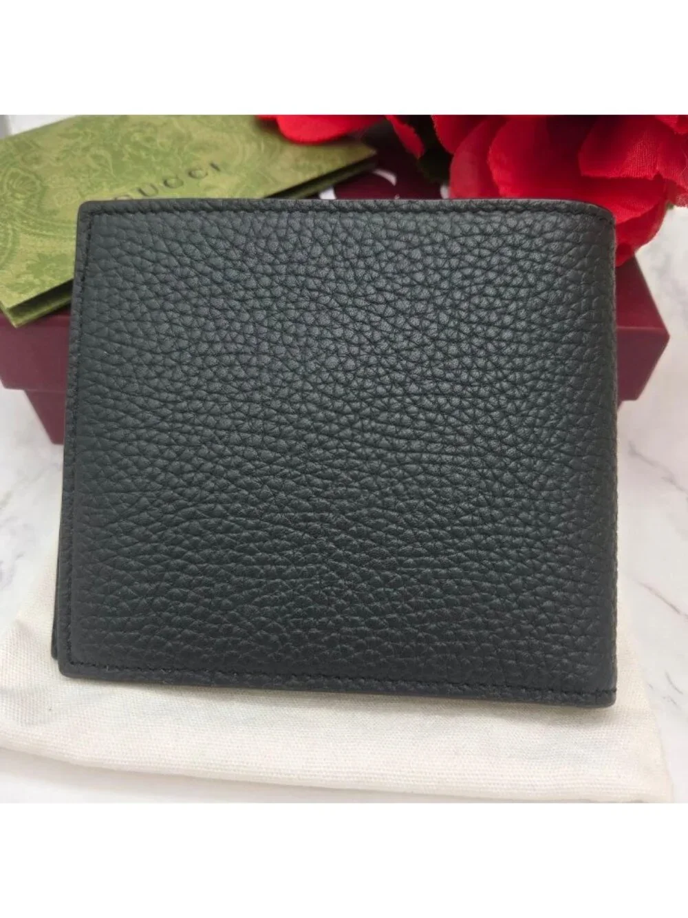 Gucci Logo Bifold Wallet Khaki Green